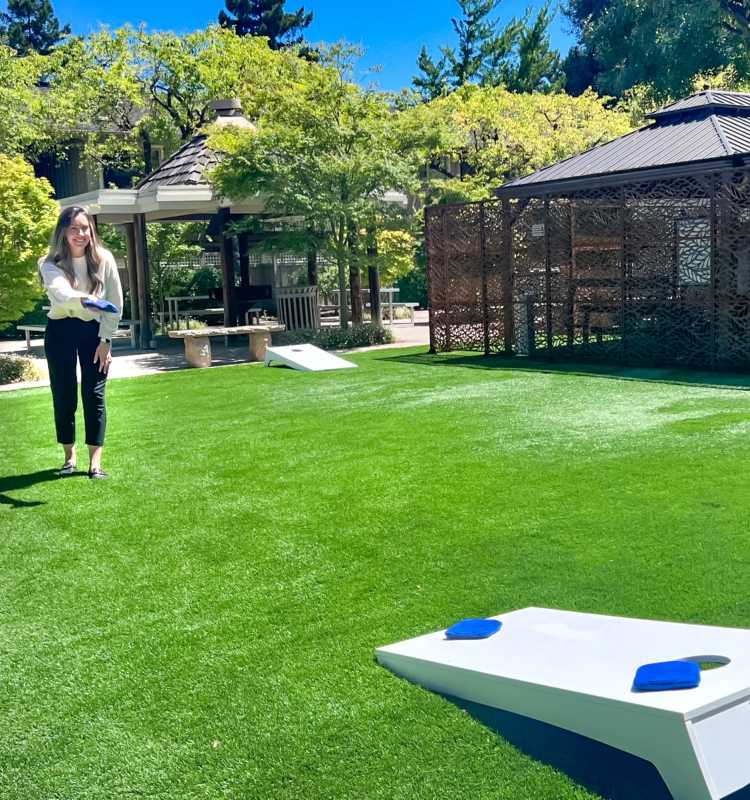 Play Corn Hole  at The Shadows Apartments in Mountain View, California