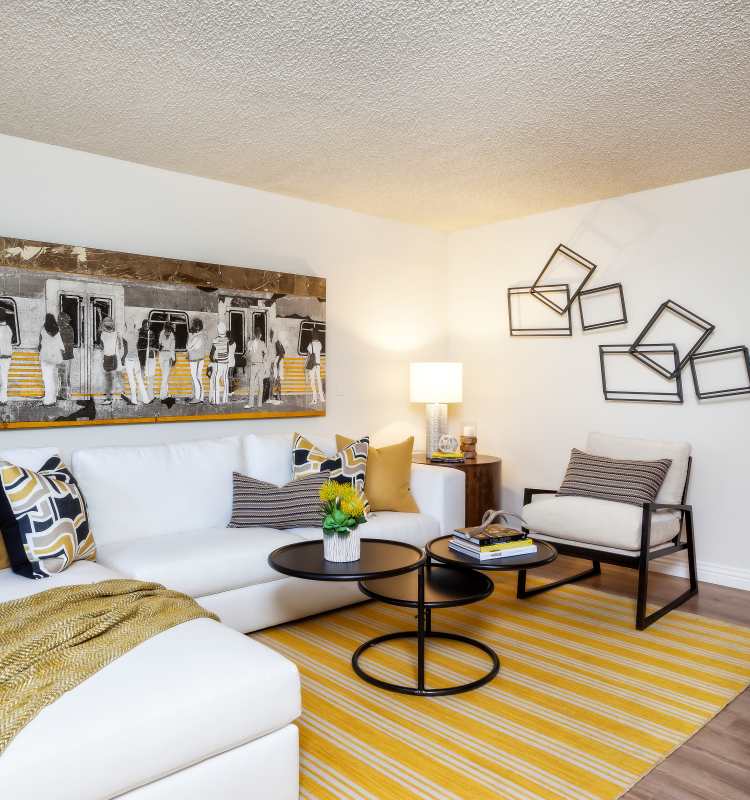 Living Area at The Shadows Apartments in Mountain View, California